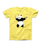 Banksy Pandamonium Armed Panda T-Shirt - Street, Pop & Media Art - Harvey Ltd