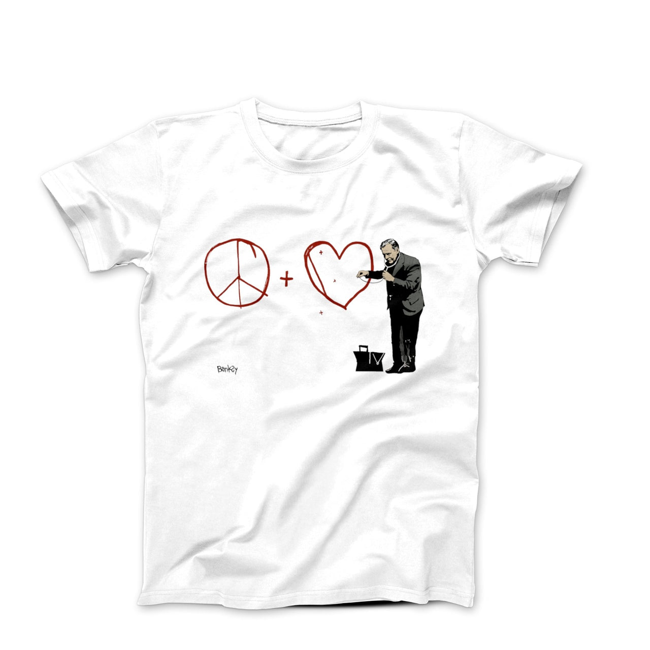 Banksy Peaceful Heart Doctor (2010) T-shirt - Street, Pop & Media Art - Harvey Ltd