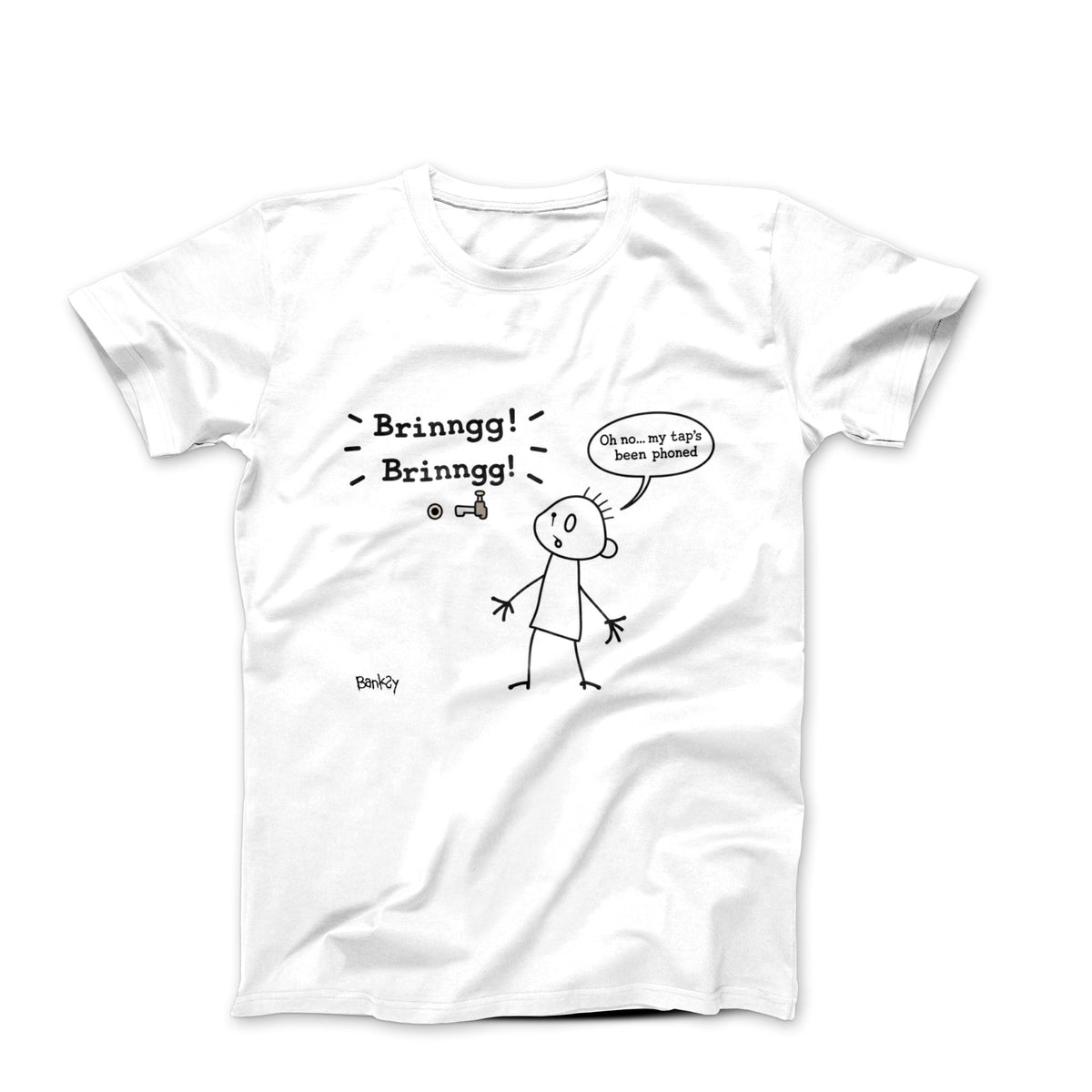 Banksy Phone Tap 2011 Street Art T-shirt - Street, Pop & Media Art - Harvey Ltd