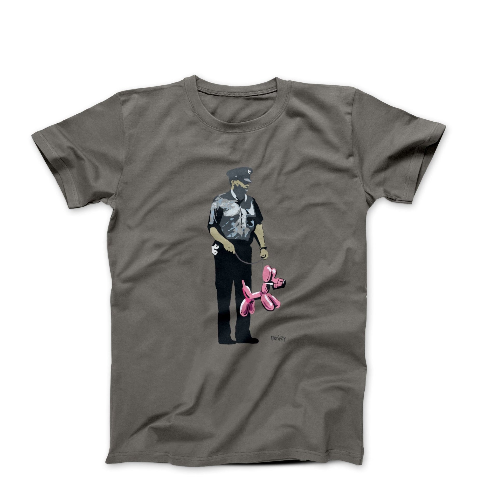 Banksy Pink Balloon Dog Graffiti T - shirt - Clothing - Harvey Ltd