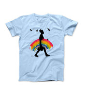 Banksy Rainbow Carrier Street Art T-shirt - Street, Pop & Media Art - Harvey Ltd