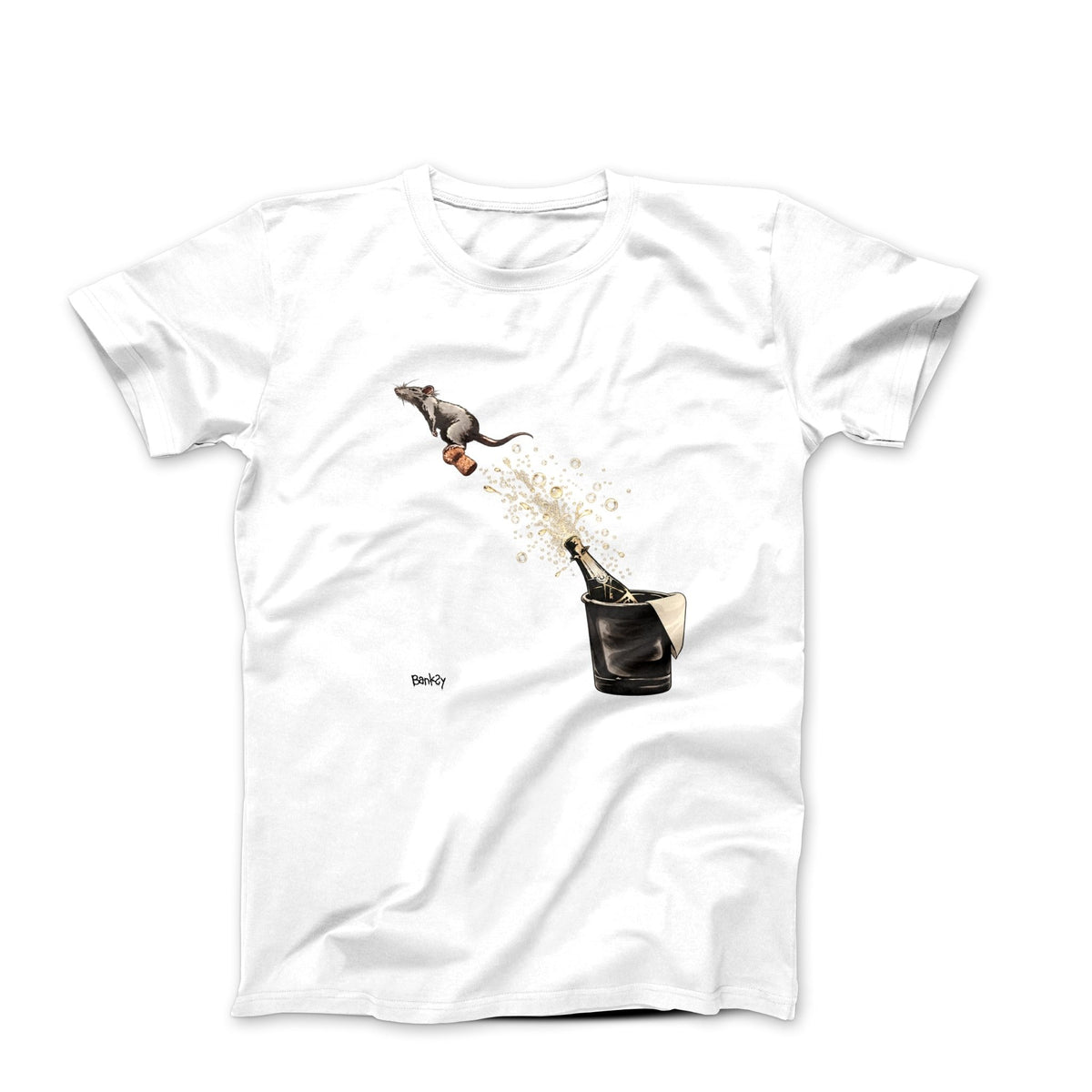 Banksy Rat Riding Cork Street Art T-shirt - Street, Pop & Media Art - Harvey Ltd
