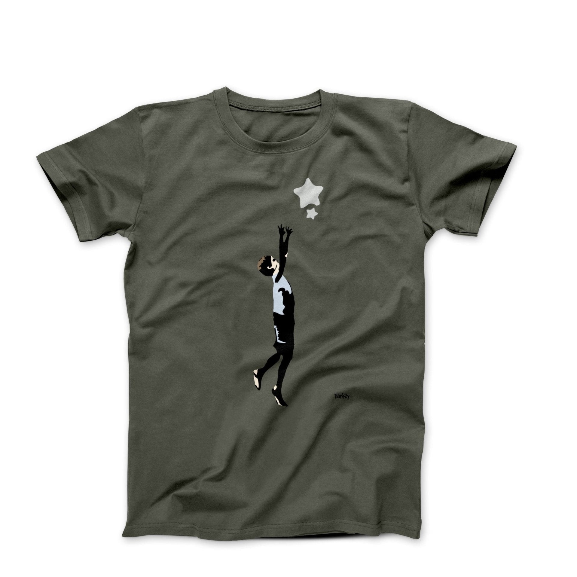 Banksy Reach For The Stars Street Art T-shirt - Street, Pop & Media Art - Harvey Ltd