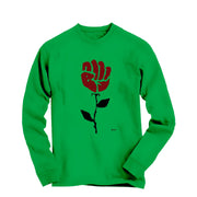 Banksy Rose In Sidewalk (2008) Long Sleeve Tee - Street, Pop & Media Art - Harvey Ltd