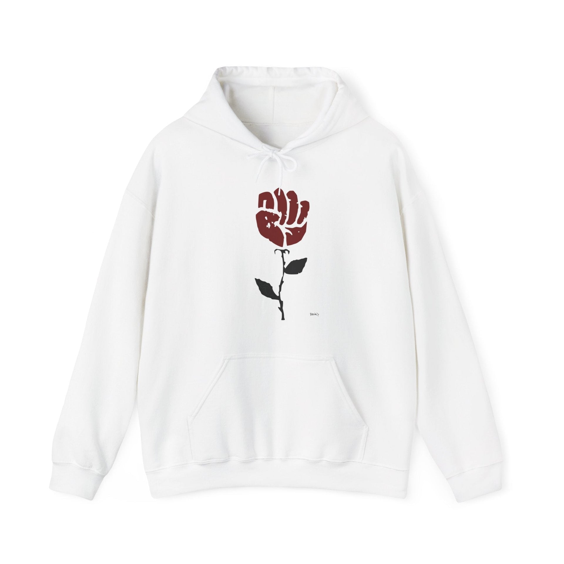 Banksy Rose In Sidewalk (2008) Street Art Hoodie - Street, Pop & Media Art - Harvey Ltd
