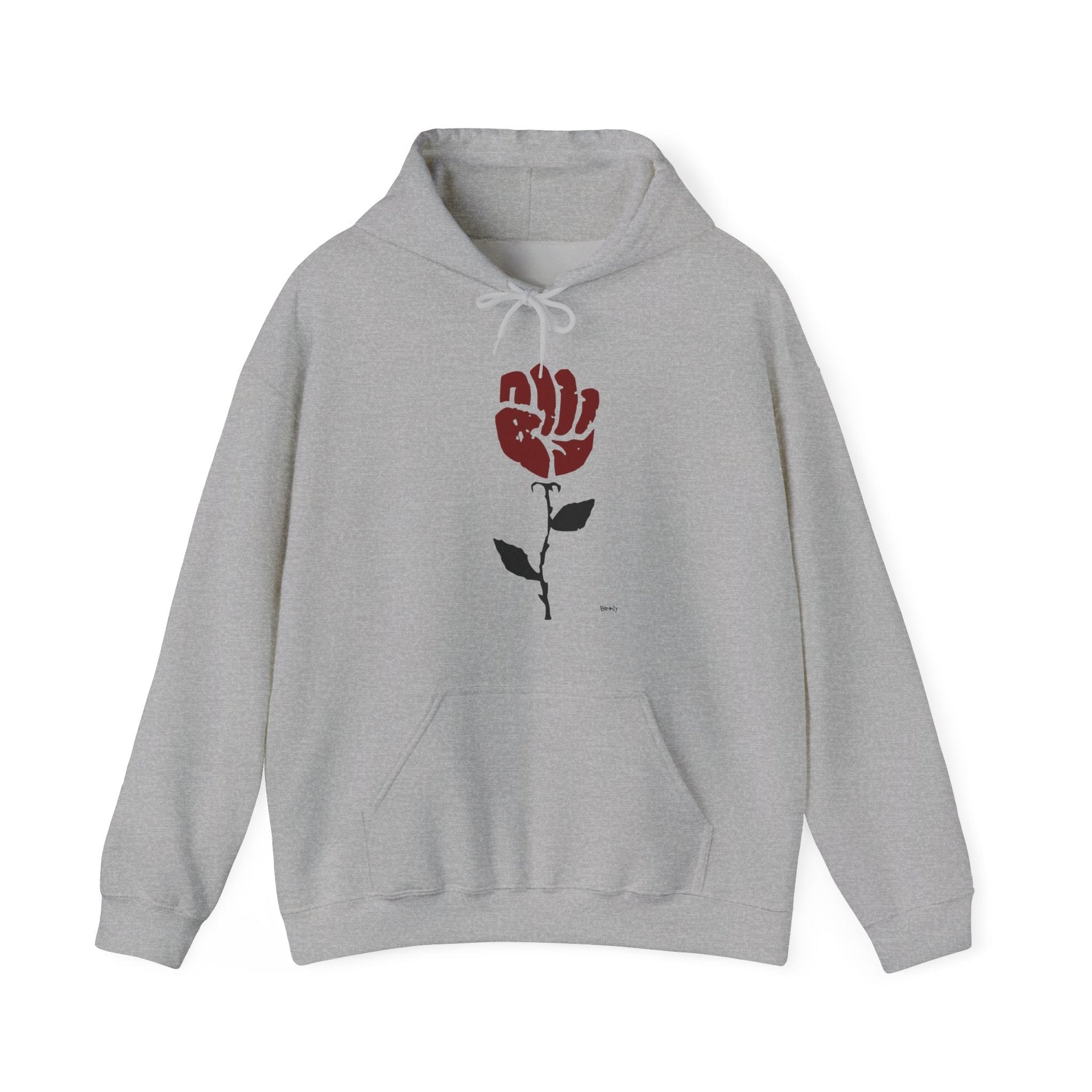 Banksy Rose In Sidewalk (2008) Street Art Hoodie - Street, Pop & Media Art - Harvey Ltd