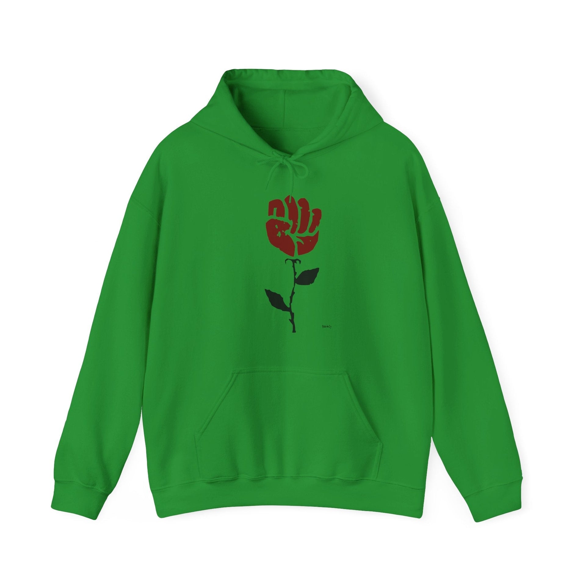 Banksy Rose In Sidewalk (2008) Street Art Hoodie - Street, Pop & Media Art - Harvey Ltd