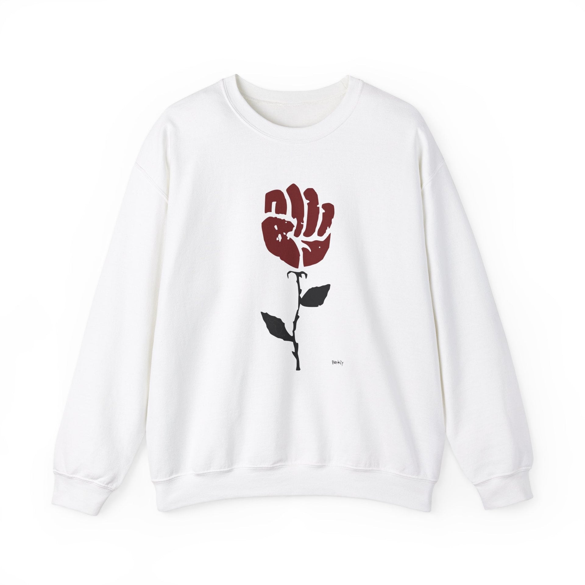 Banksy Rose In Sidewalk (2008) Street Art Sweatshirt - Sweatshirt - Harvey Ltd