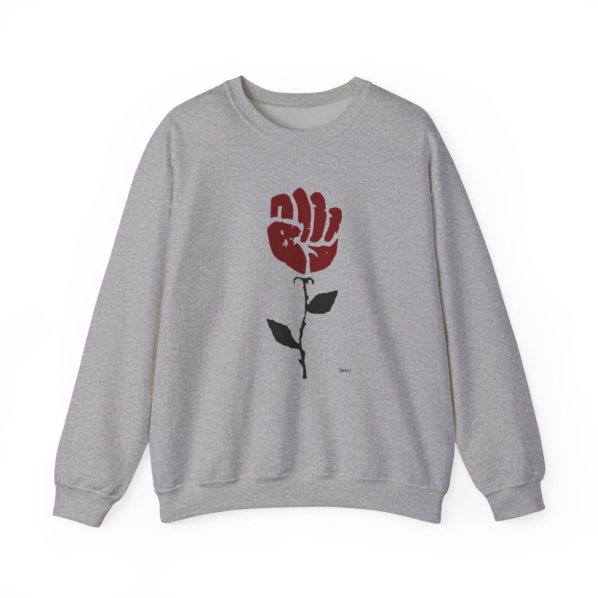 Banksy Rose In Sidewalk (2008) Street Art Sweatshirt - Sweatshirt - Harvey Ltd