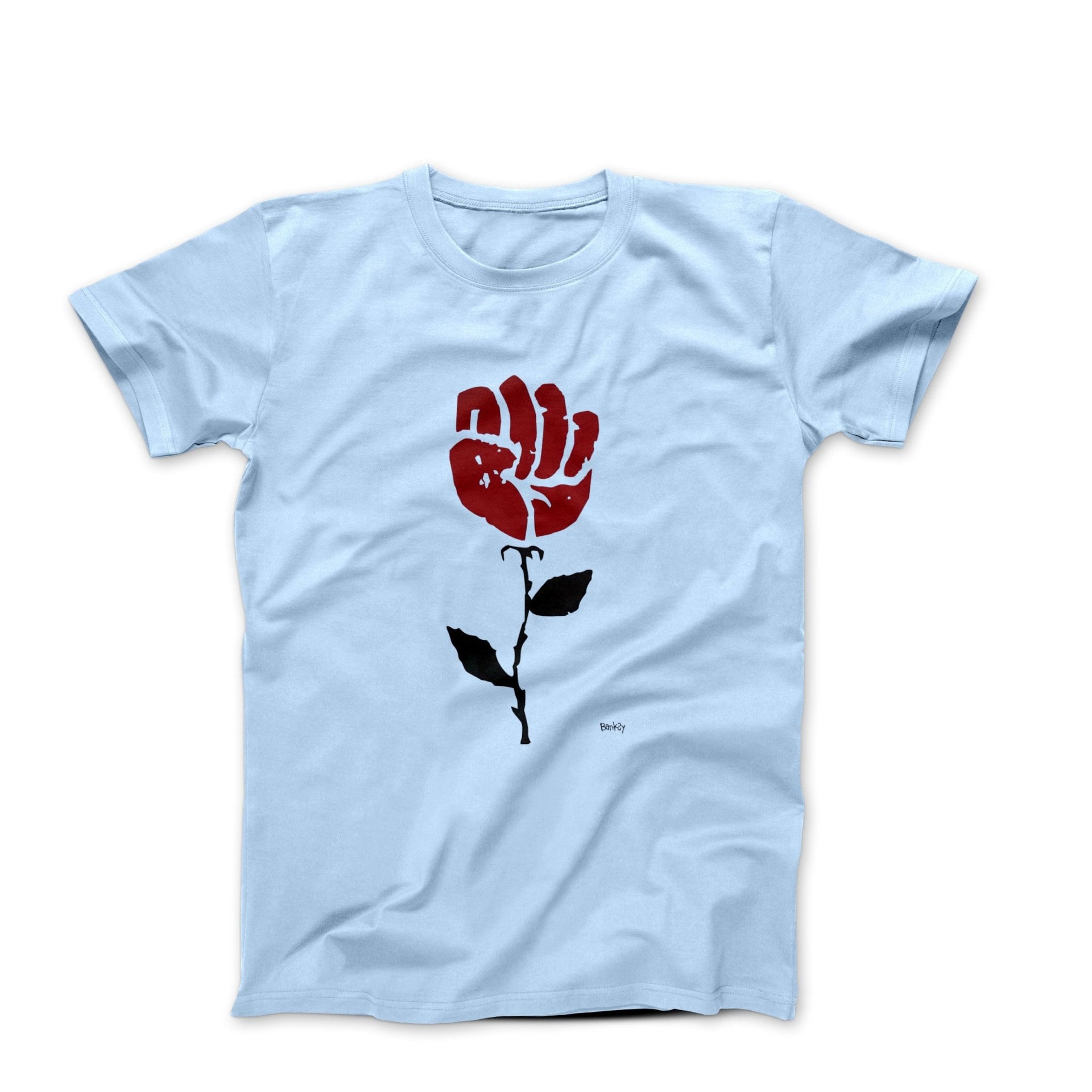 Banksy Rose In Sidewalk (2008) Street Art T-shirt - Clothing - Harvey Ltd