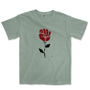 Banksy Rose In Sidewalk Garment - Dyed T-shirt - Street, Pop & Media Art - Harvey Ltd