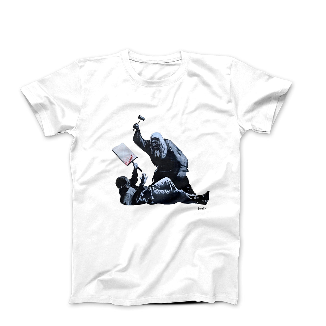 Banksy Royal Courts of Justice T-shirt - Street, Pop & Media Art - Harvey Ltd