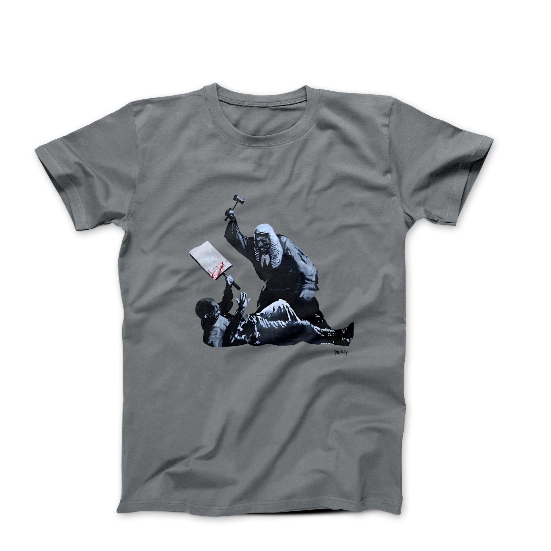 Banksy Royal Courts of Justice T-shirt - Street, Pop & Media Art - Harvey Ltd