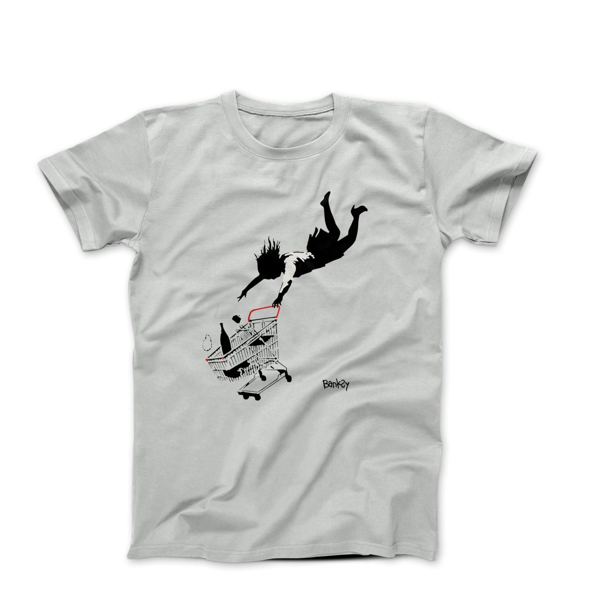 Banksy Shop Til You Drop (2011) Street Art T-shirt - Street, Pop & Media Art - Harvey Ltd