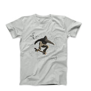 Banksy Skateboarding Math Street Art T - shirt - Clothing - Harvey Ltd