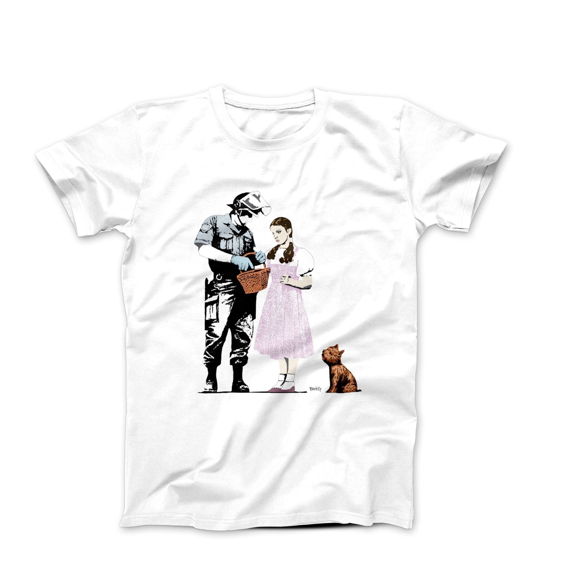 Banksy Stop and Search Street Art T-shirt - Street, Pop & Media Art - Harvey Ltd