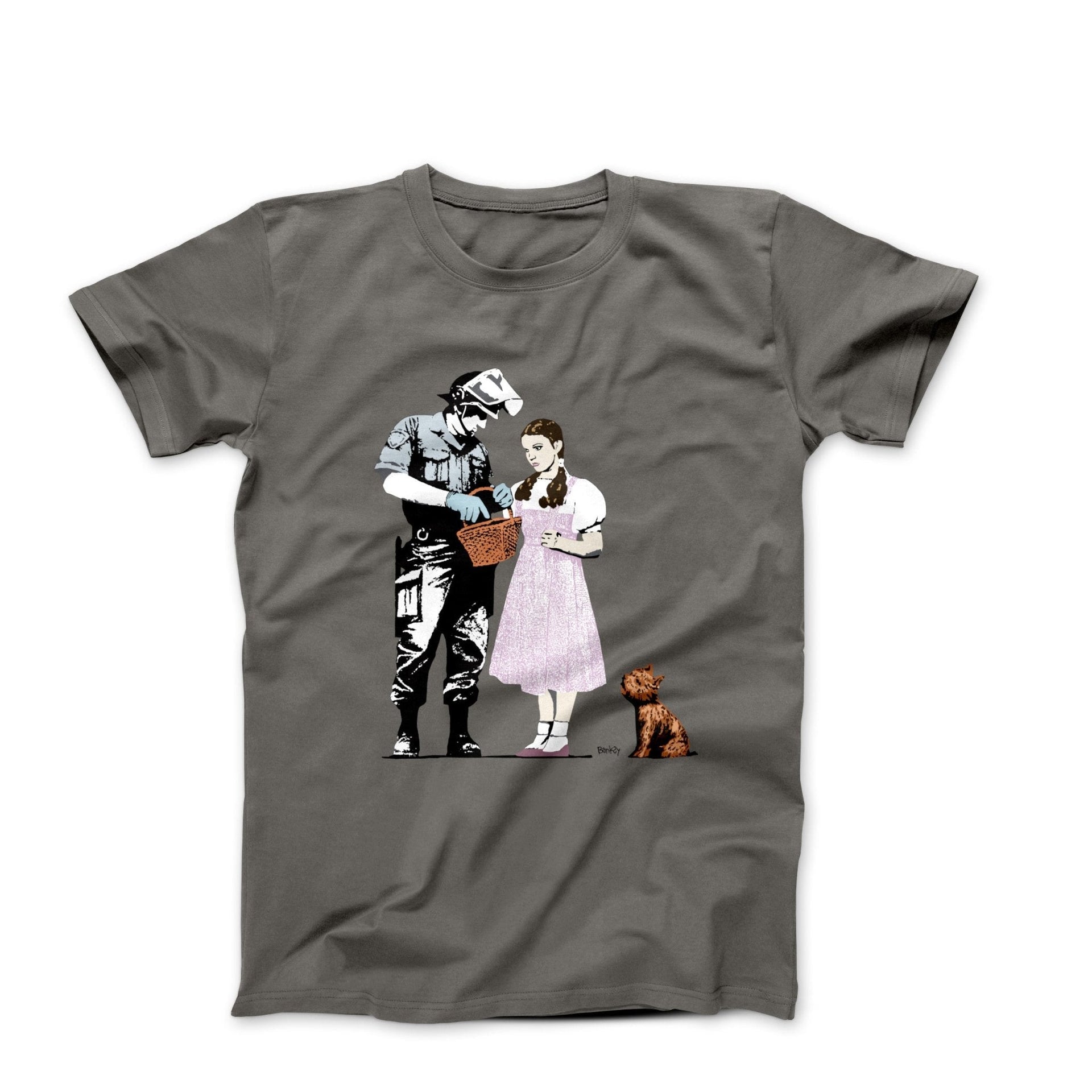 Banksy Stop and Search Street Art T-shirt - Street, Pop & Media Art - Harvey Ltd