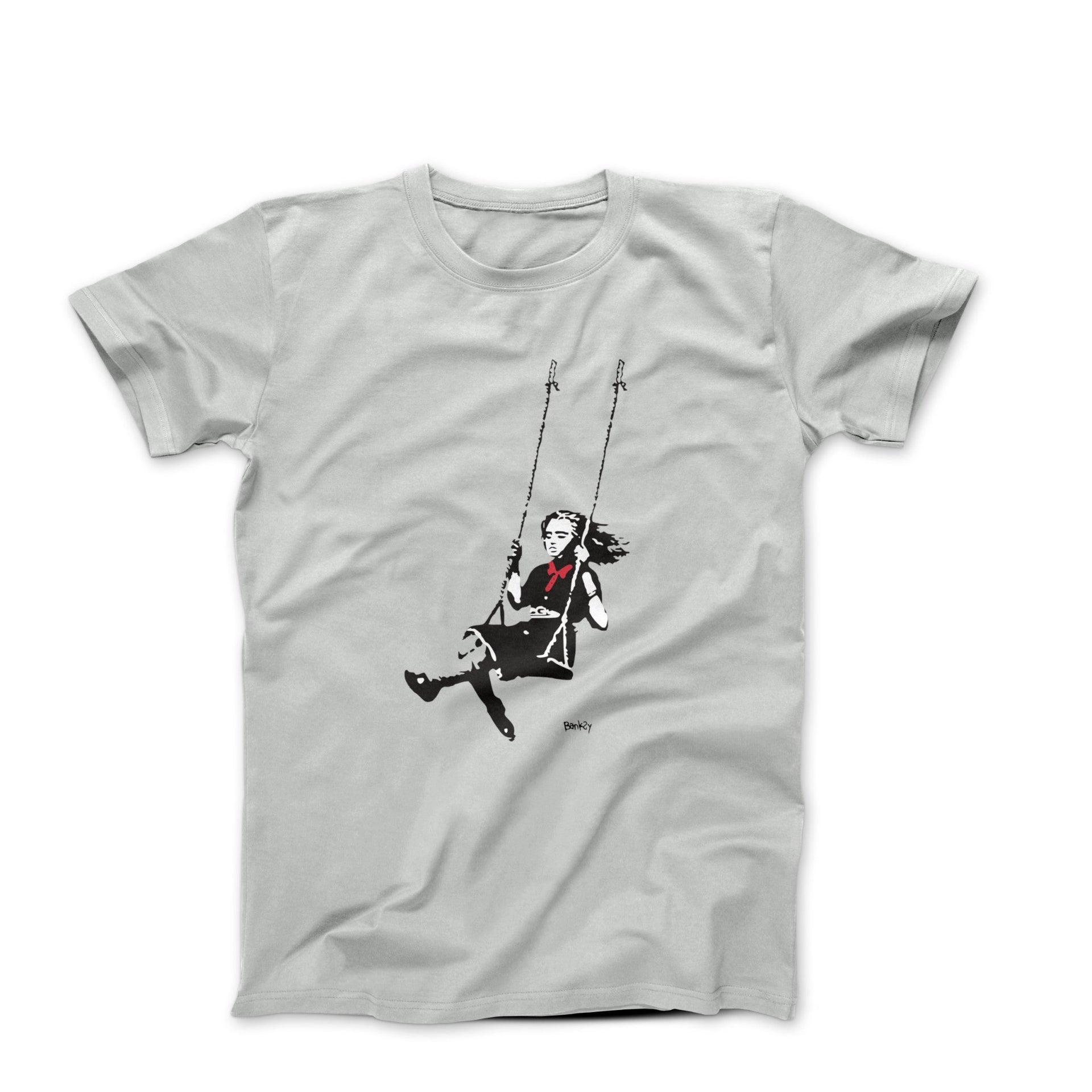 Banksy Swing Girl Street Art T-shirt - Street, Pop & Media Art - Harvey Ltd