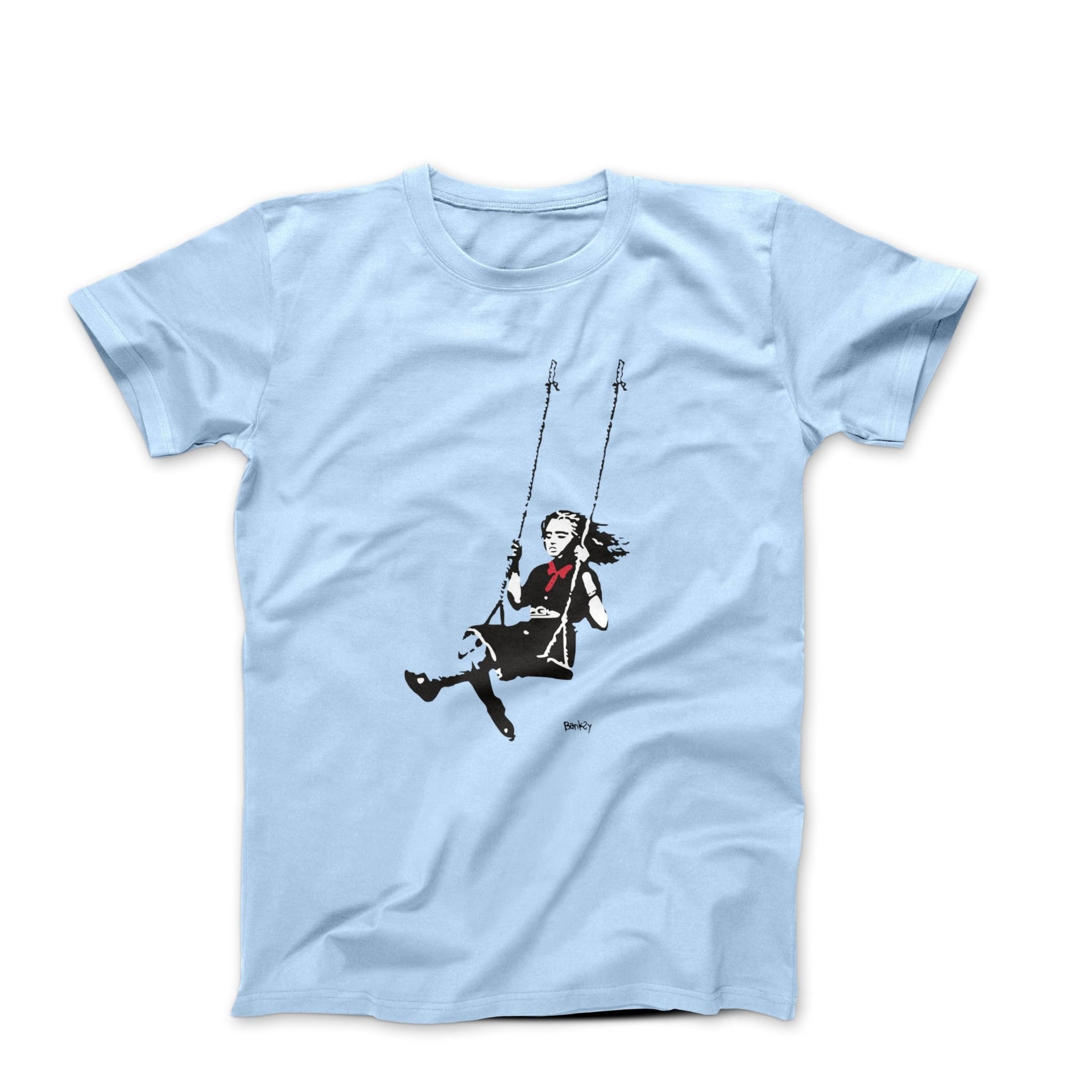 Banksy Swing Girl Street Art T-shirt - Street, Pop & Media Art - Harvey Ltd