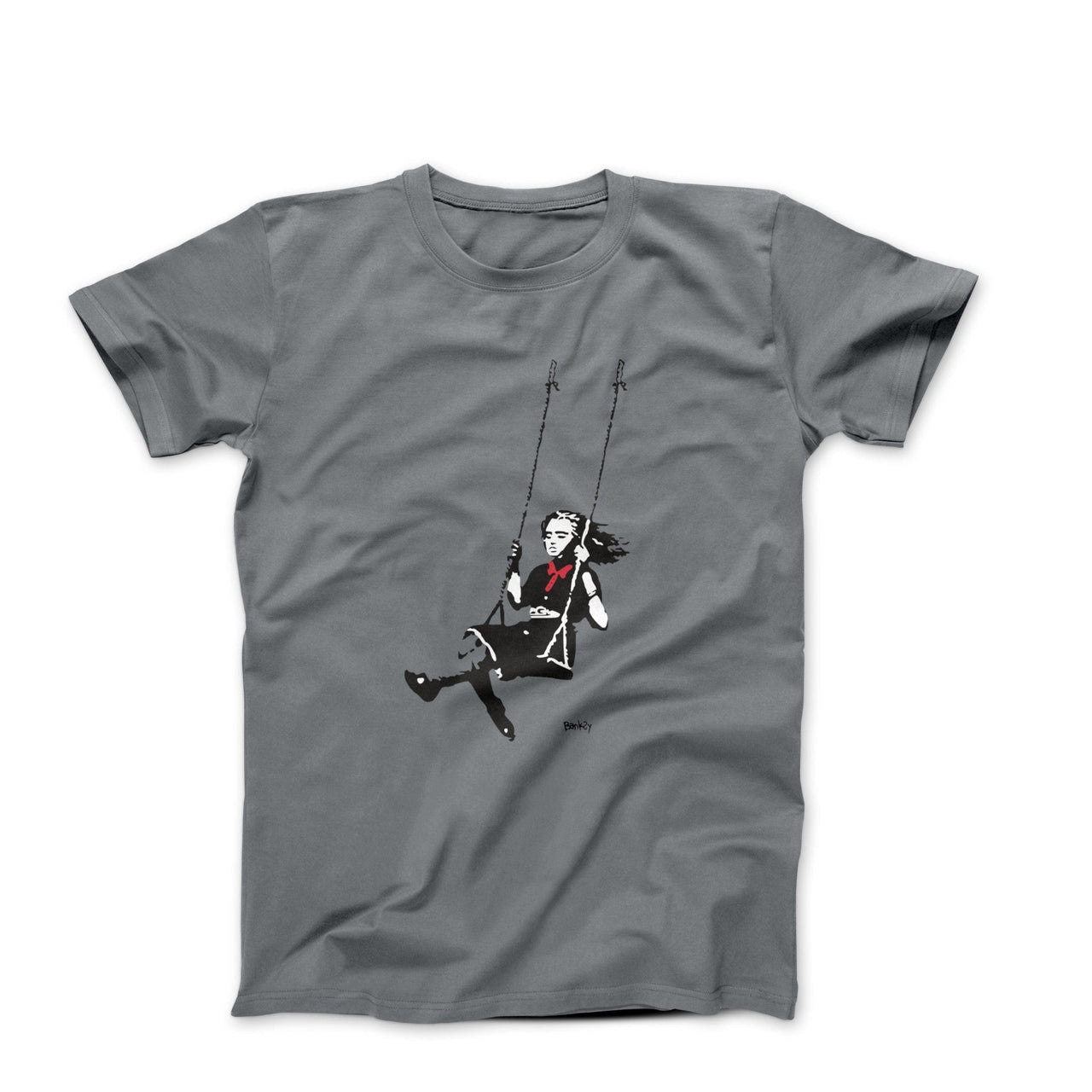 Banksy Swing Girl Street Art T-shirt - Street, Pop & Media Art - Harvey Ltd