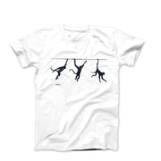 Banksy Swinging Monkeys (2024) Street Art T - Shirt - Clothing - Harvey Ltd