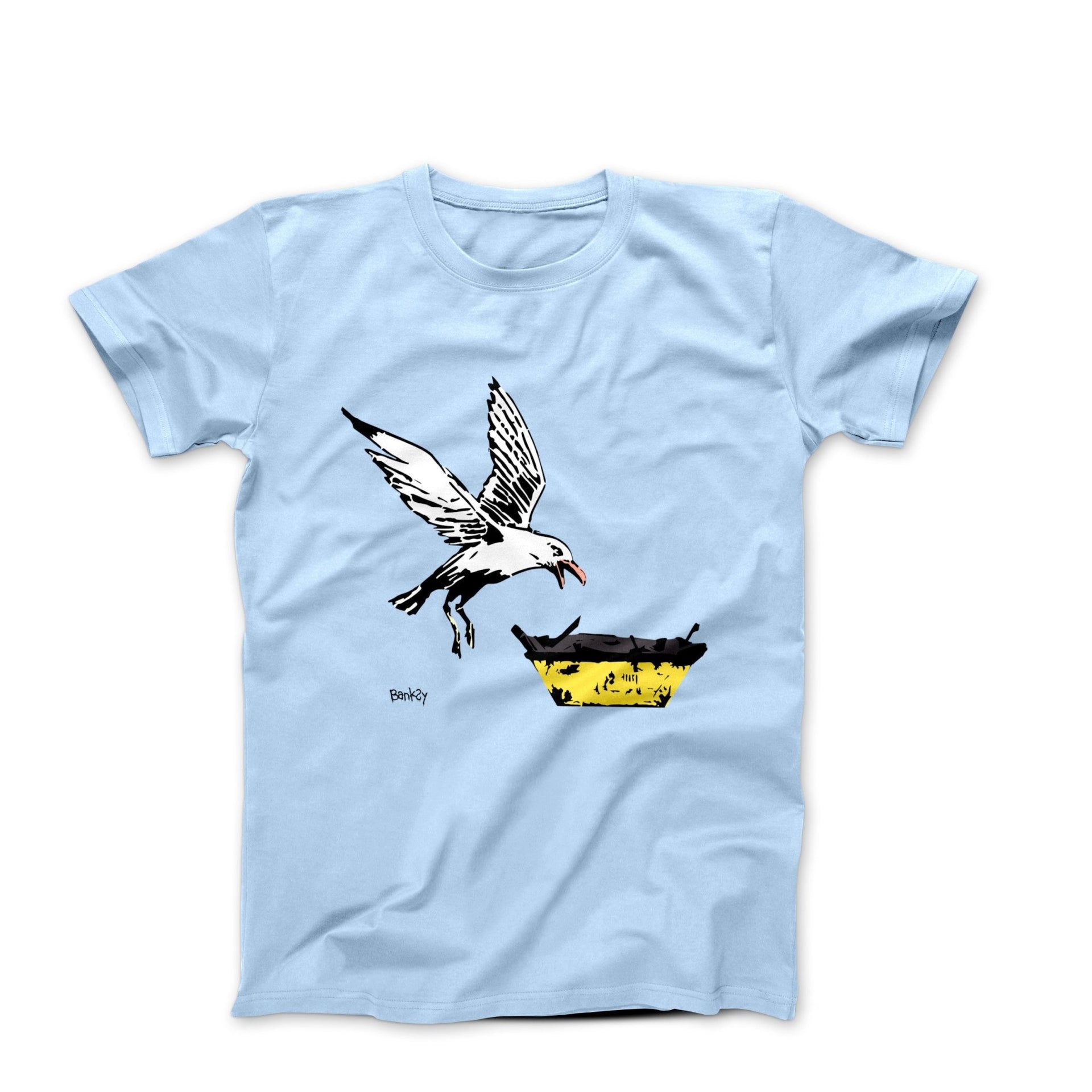 Banksy Swooping Seagull (2021) Street Art T-shirt - Clothing - Harvey Ltd