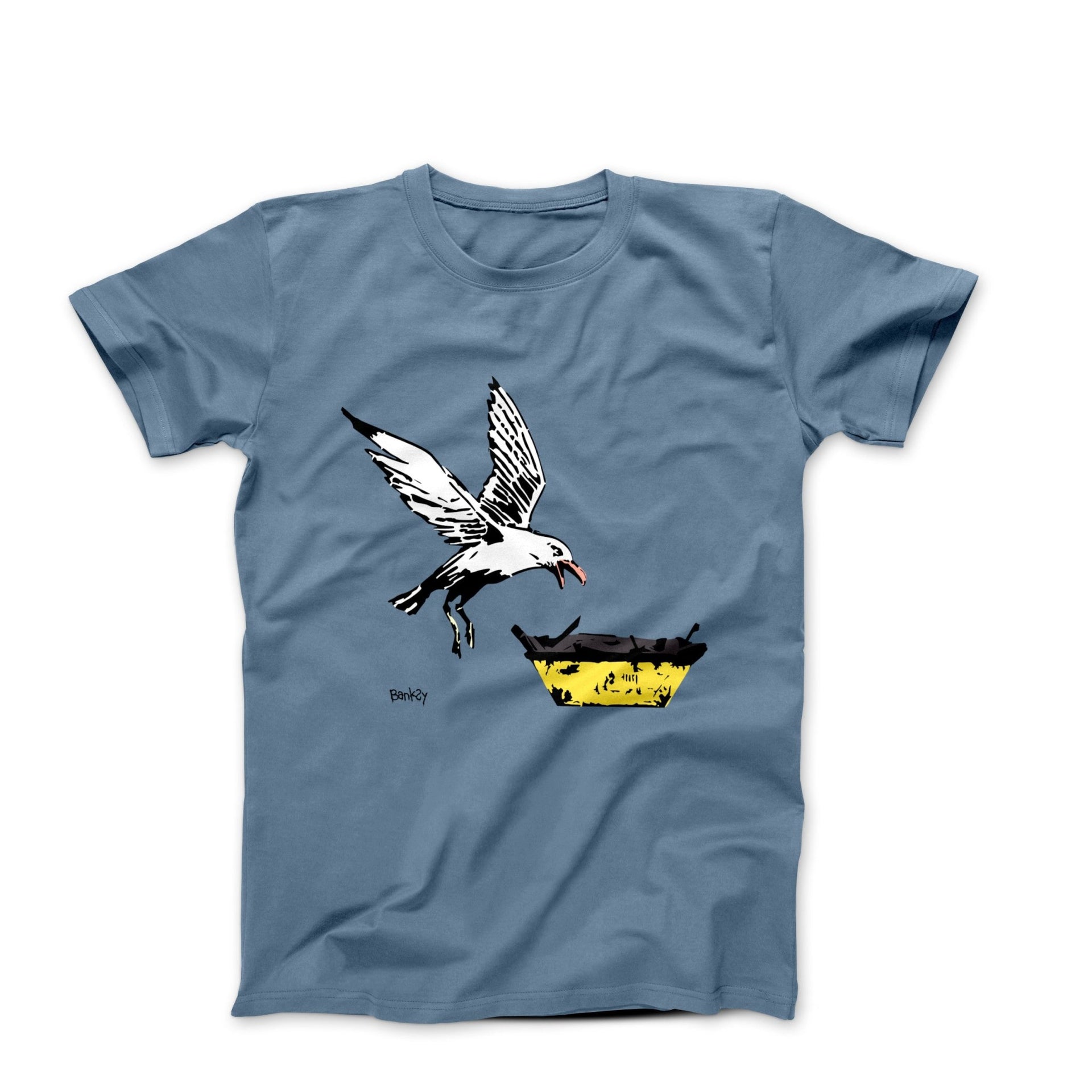 Banksy Swooping Seagull (2021) Street Art T-shirt - Clothing - Harvey Ltd