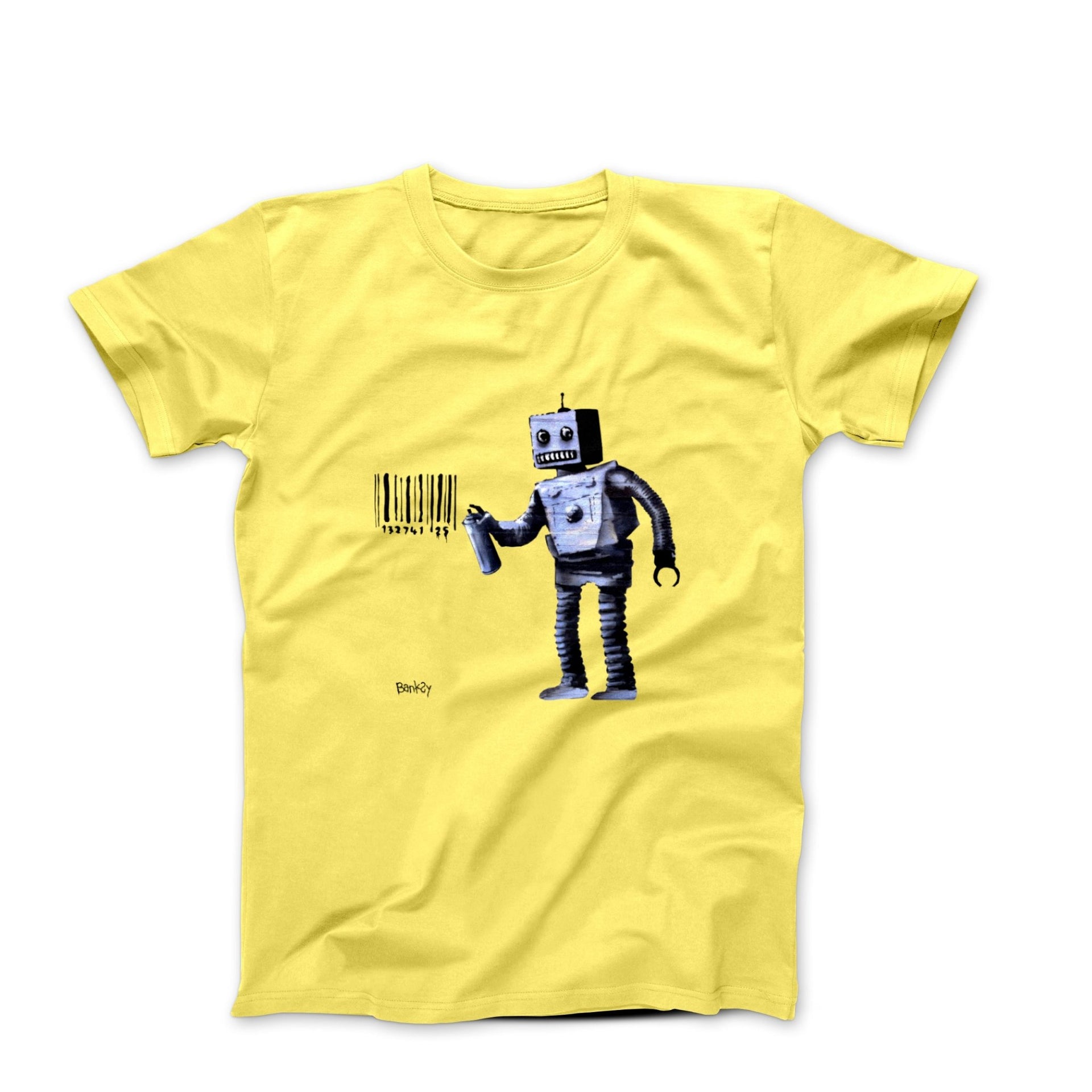 Banksy Tagging Robot Street Art T-shirt - Street, Pop & Media Art - Harvey Ltd