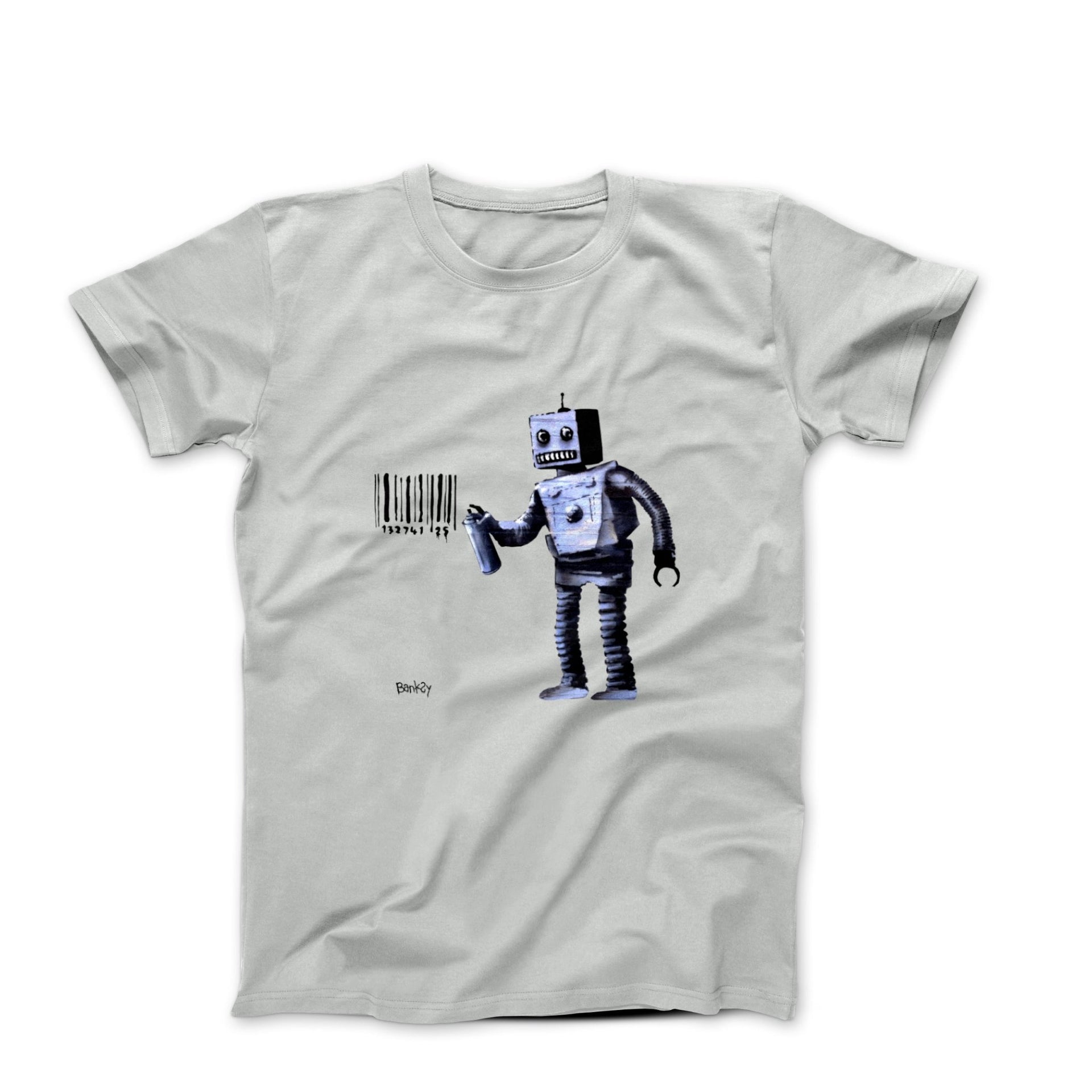 Banksy Tagging Robot Street Art T-shirt - Street, Pop & Media Art - Harvey Ltd