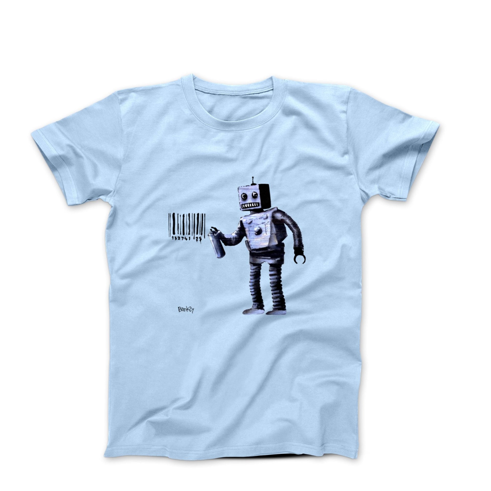 Banksy Tagging Robot Street Art T-shirt - Street, Pop & Media Art - Harvey Ltd