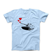 Banksy Tank Hearts (2011) Street Art T-shirt - Clothing - Harvey Ltd