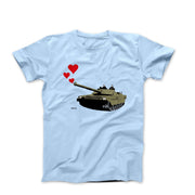 Banksy Tank Hearts (2011) Street Art T-shirt - Street, Pop & Media Art - Harvey Ltd