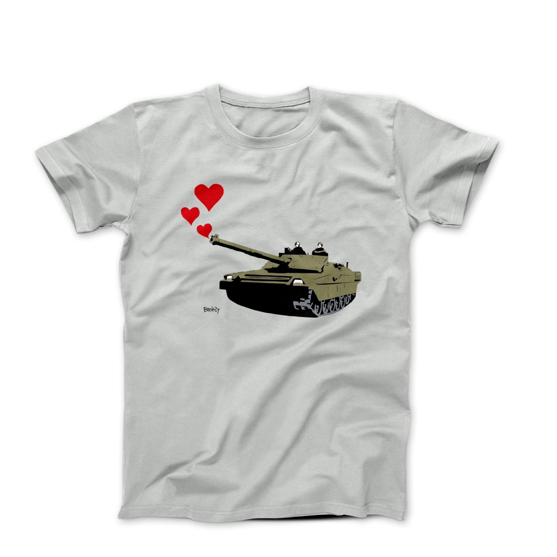 Banksy Tank Hearts (2011) Street Art T-shirt - Street, Pop & Media Art - Harvey Ltd
