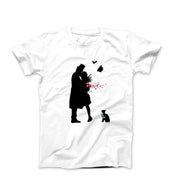 Banksy The Kiss Street Art T - shirt - Clothing - Harvey Ltd