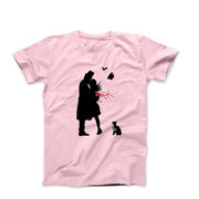 Banksy The Kiss Street Art T - shirt - Clothing - Harvey Ltd