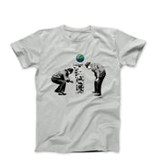 Banksy Toppling Effect Street Art T-shirt - Street, Pop & Media Art - Harvey Ltd