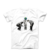 Banksy Toppling Effect Street Art T-shirt - Street, Pop & Media Art - Harvey Ltd