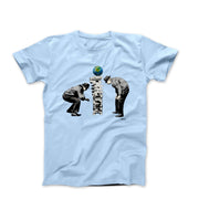 Banksy Toppling Effect Street Art T-shirt - Street, Pop & Media Art - Harvey Ltd