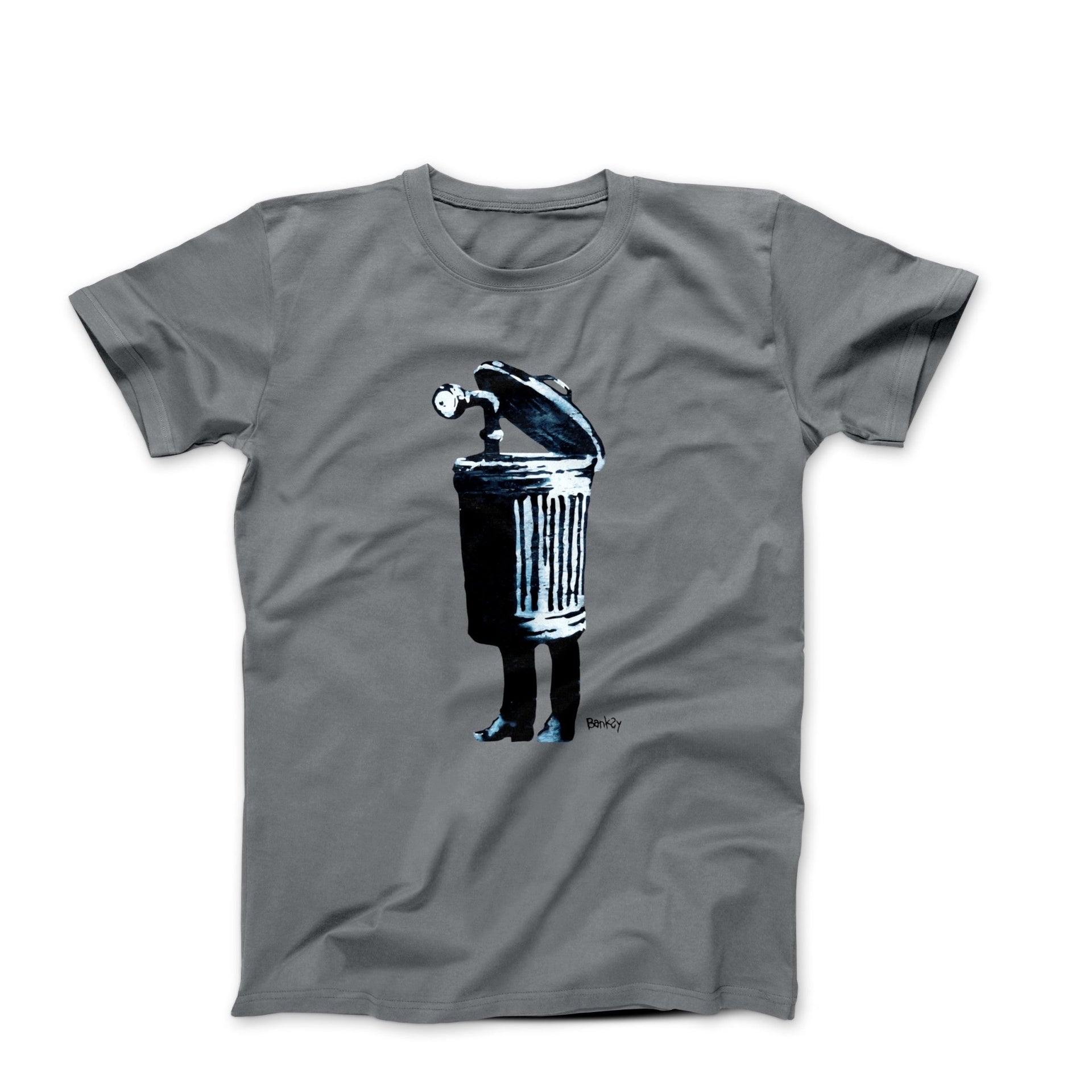 Banksy Trash Can Periscope Street Art T-shirt - Street, Pop & Media Art - Harvey Ltd