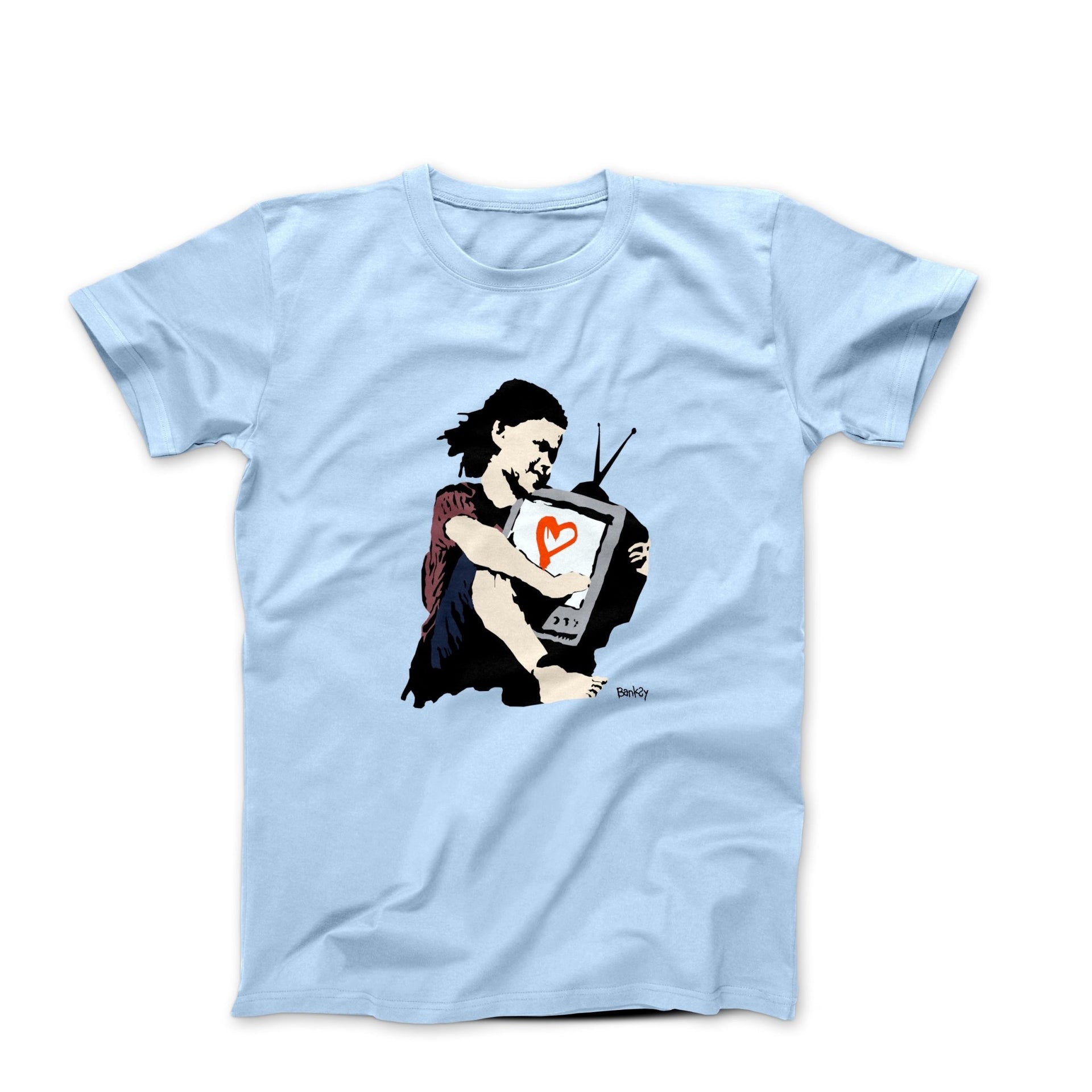 Banksy TV Girl Street Art T-shirt - Street, Pop & Media Art - Harvey Ltd