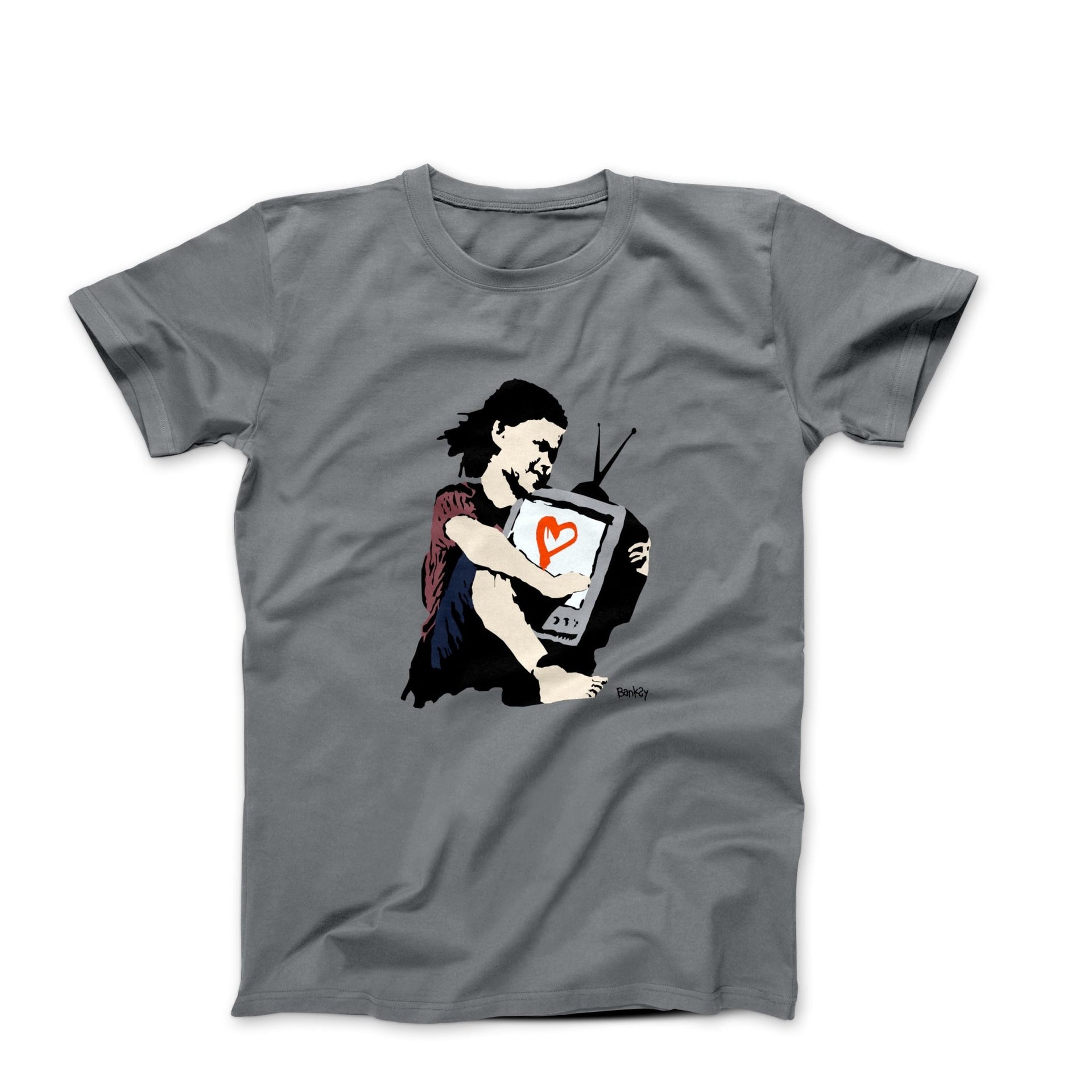 Banksy TV Girl Street Art T-shirt - Street, Pop & Media Art - Harvey Ltd