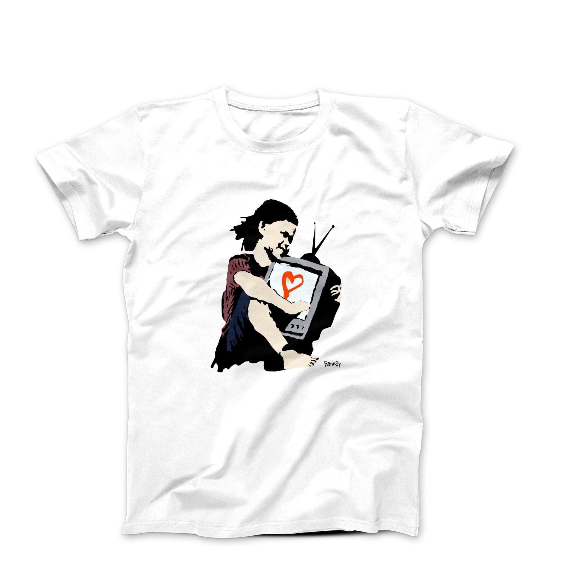 Banksy TV Girl Street Art T-shirt - Street, Pop & Media Art - Harvey Ltd