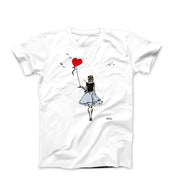 Banksy Walking With Love (2012) Street Art T-shirt - Street, Pop & Media Art - Harvey Ltd