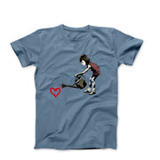 Banksy Watering Love Street Art T-shirt - Street, Pop & Media Art - Harvey Ltd