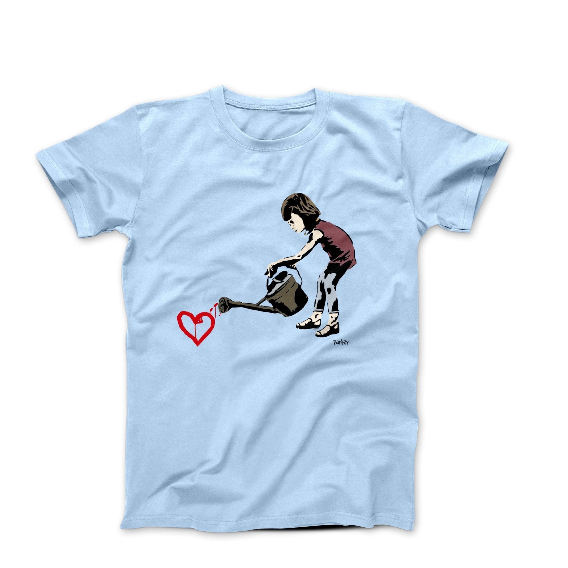 Banksy Watering Love Street Art T-shirt - Street, Pop & Media Art - Harvey Ltd