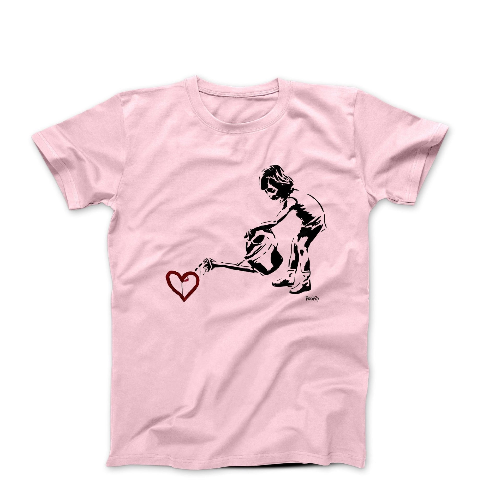 Banksy Watering Love T - shirt - Clothing - Harvey Ltd