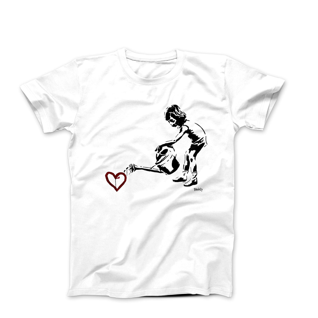 Banksy Watering Love T - shirt - Clothing - Harvey Ltd