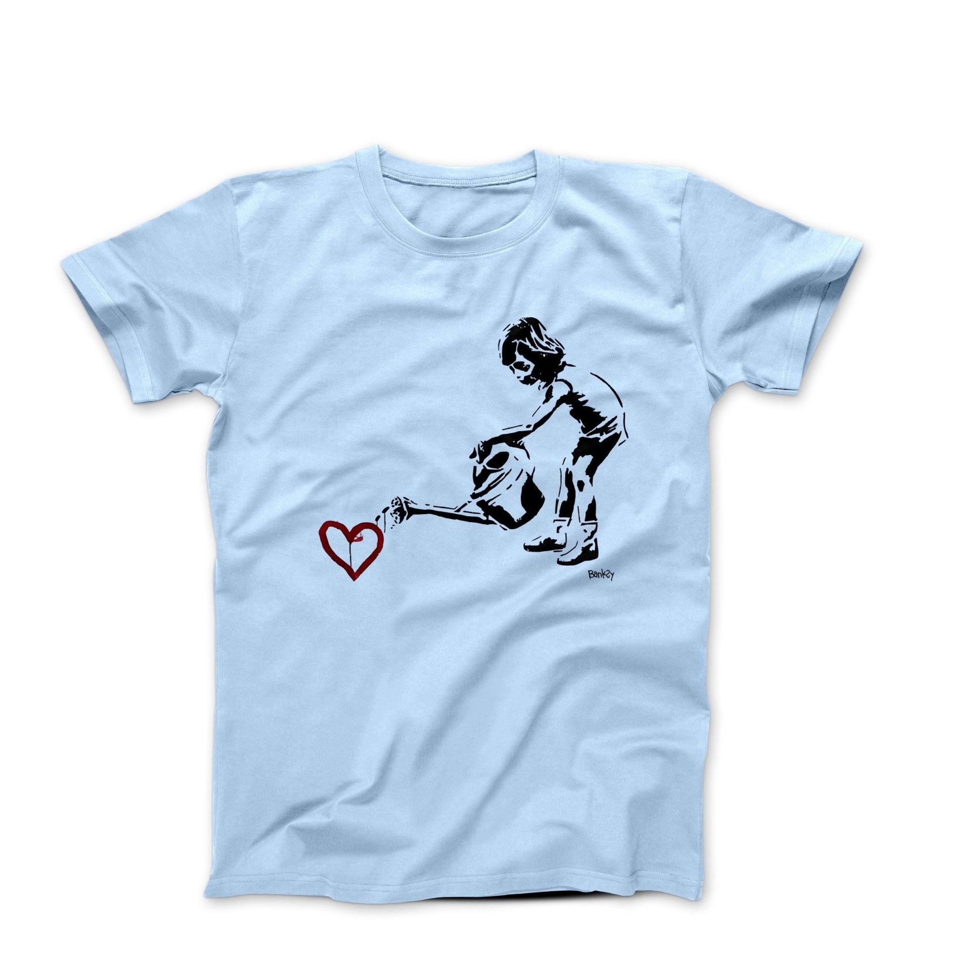 Banksy Watering Love T - shirt - Clothing - Harvey Ltd