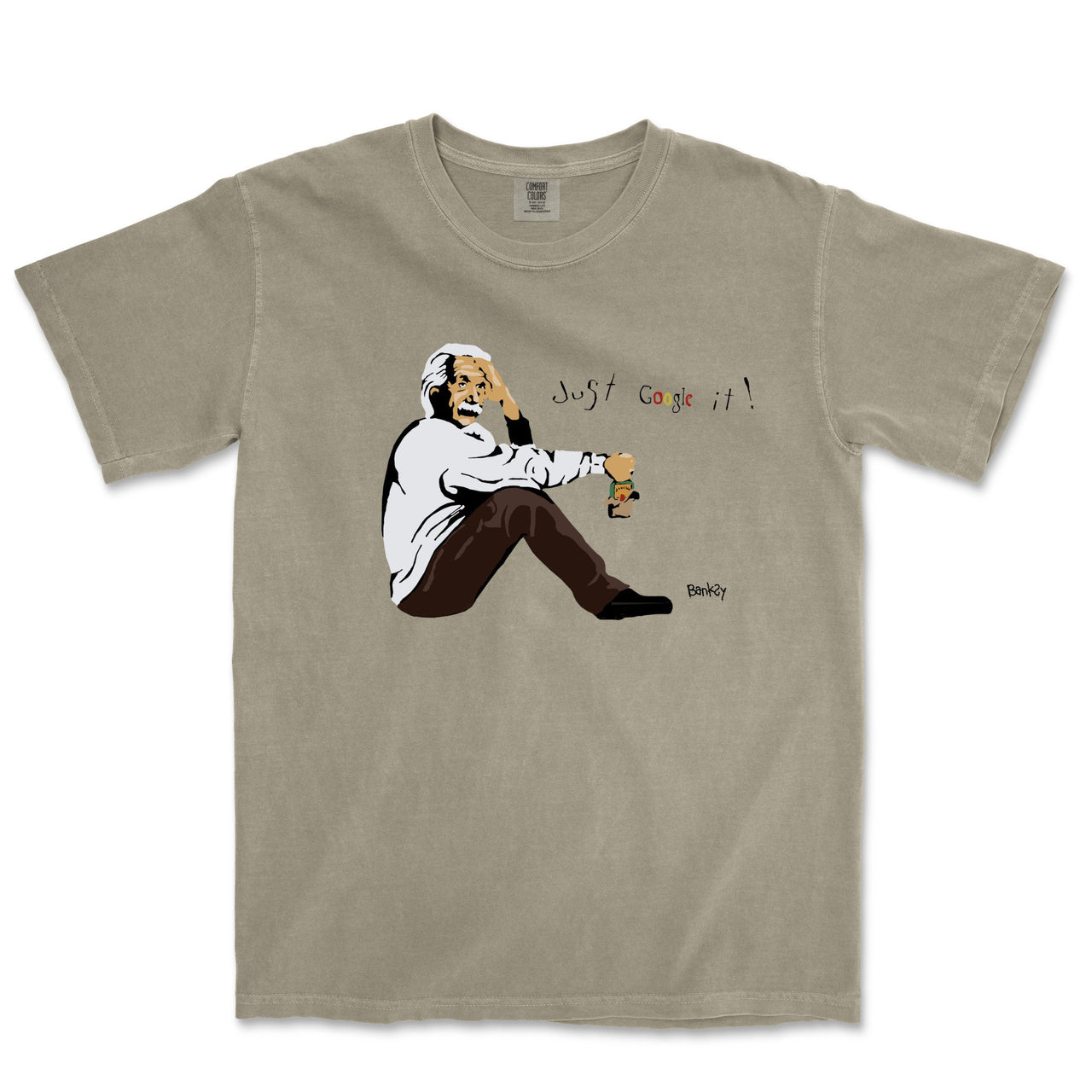 Banksy Weary Genius Garment - Dyed T-shirt - Street, Pop & Media Art - Harvey Ltd