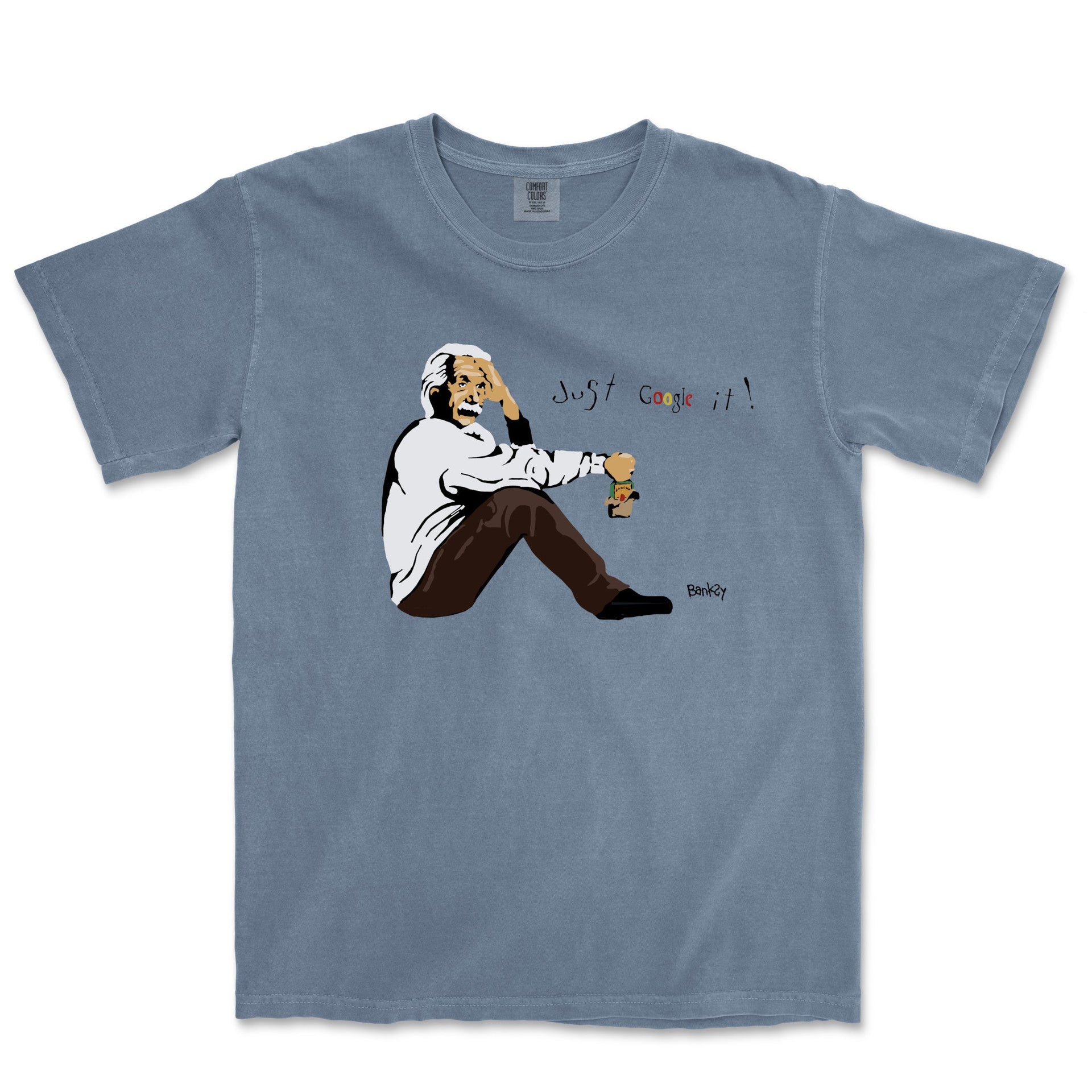 Banksy Weary Genius Garment - Dyed T-shirt - Street, Pop & Media Art - Harvey Ltd